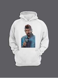 Прикольная мужская толстовка с капюшоном - худи с принтом "Chuck Norris drinks corona"