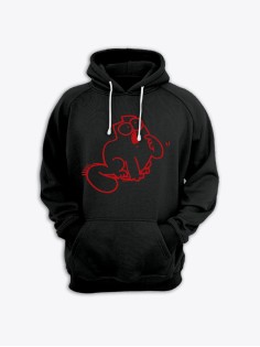 Прикольная мужская толстовка с капюшоном - худи с принтом "Simons cat"