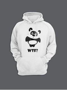 Прикольная мужская толстовка с капюшоном - худи с принтом "WTF Vinney"