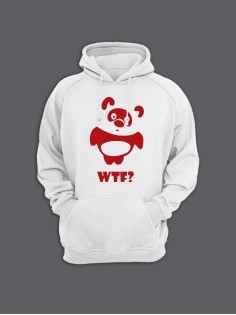 Прикольная мужская толстовка с капюшоном - худи с принтом "WTF Vinney"