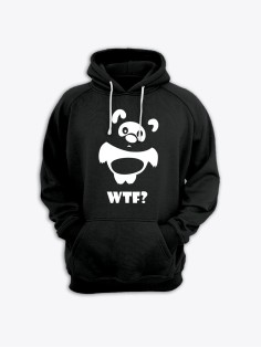 Прикольная мужская толстовка с капюшоном - худи с принтом "WTF Vinney"