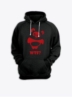 Прикольная мужская толстовка с капюшоном - худи с принтом "WTF Vinney"