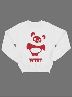 Модный свитшот - толстовка без капюшона с принтом "WTF Vinney"