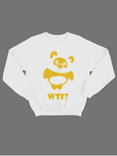 Модный свитшот - толстовка без капюшона с принтом "WTF Vinney"