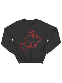 Модный свитшот - толстовка без капюшона с принтом "Simons cat"