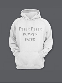 Мужская толстовка с капюшоном с принтом «Peter» / Худи с прикольной надписью.
