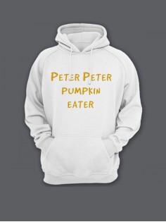 Мужская толстовка с капюшоном с принтом «Peter» / Худи с прикольной надписью.