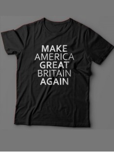 Мужская футболка с прикольным принтом "Make America Great Britain Again"