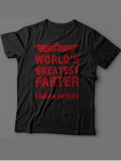 Мужская футболка с красным рисунком