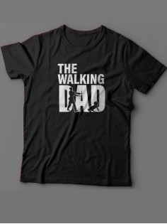 Мужская футболка с прикольным принтом "Walking dad"