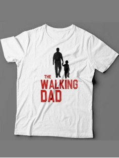 Мужская футболка с прикольным принтом "The walking dad(1)"