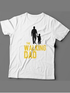 Мужская футболка с прикольным принтом "The walking dad(1)"