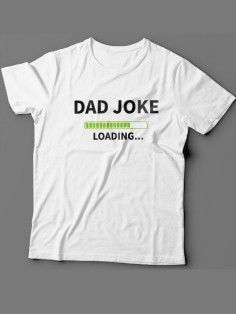 Мужская футболка с прикольным принтом "Dad joke loading"