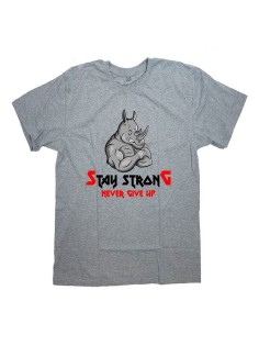 Мужская футболка с прикольным принтом "Никогда не сдавайся!"