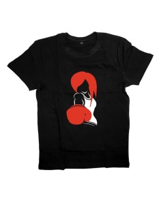 Мужская футболка с прикольным принтом "Девушка в боксерских перчатках"