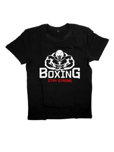 Мужская футболка с прикольным принтом "Будь сильным"