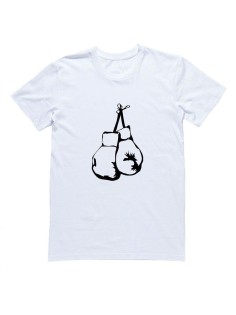 Мужская футболка с прикольным принтом "Боксерские перчатки"