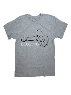 Мужская футболка с прикольным принтом "Боксер"