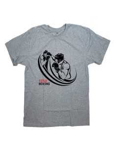 Мужская футболка с прикольным принтом "Title boxing"