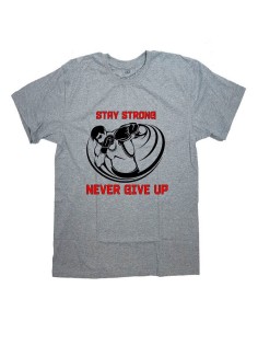 Футболка бокс серая мужская оверсайз