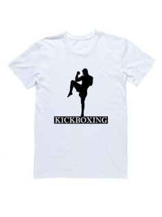 Мужская футболка с прикольным принтом "Kickboxing"