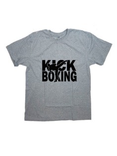 Мужская футболка с прикольным принтом "Kick Boxing"