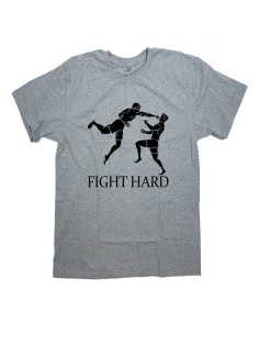 Мужская футболка с прикольным принтом "Fight hard (2)"