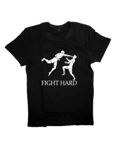 Мужская футболка с прикольным принтом "Fight hard (2)"