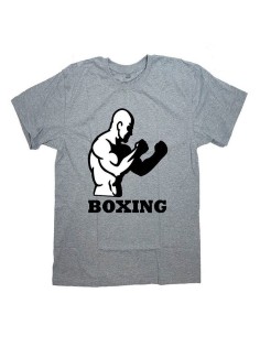Футболка с прикольной надписью «Boxing»/Оригинальная, модная мужская с принтом.