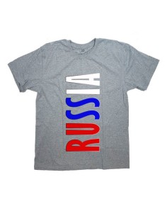 Мужская футболка с прикольным принтом "Россия"