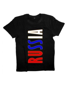 Мужская футболка с прикольным принтом "Россия"