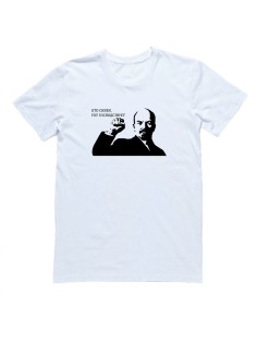 Футболка с прикольной надписью «Ленин»/Оригинальная, модная мужская с принтом.