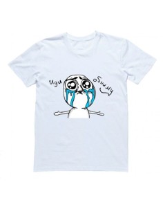 Футболка с прикольной надписью «Иди обниму»/Оригинальная, модная мужская с принтом.