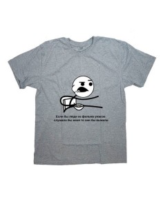 Мужская футболка с прикольным принтом "Если бы люди из фильма ужасов слушали бы меня"