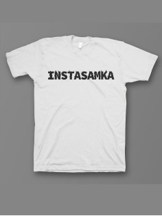 Женская футболка с прикольным принтом "Instasamka"
