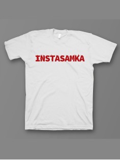 Женская футболка с прикольным принтом "Instasamka"