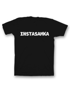 Женская футболка с прикольным принтом "Instasamka"