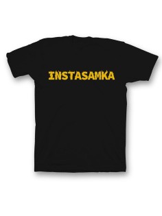 Женская футболка с прикольным принтом "Instasamka"