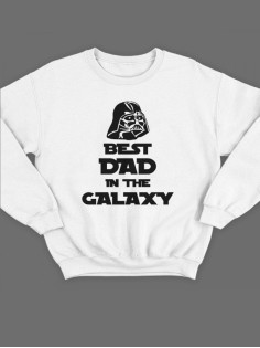 Прикольный свитшот для папы с принтом «Best dad» / Модная толстовка для лучшего папы.