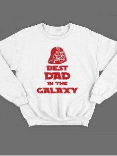Прикольный свитшот для папы с принтом «Best dad» / Модная толстовка для лучшего папы.