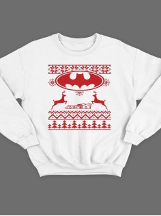 Новогодний свитшот Batman с оленями