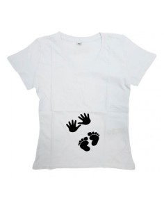 Женская футболка с прикольным принтом "Лапки"
