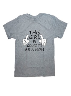 Женская футболка с принтом в роддом