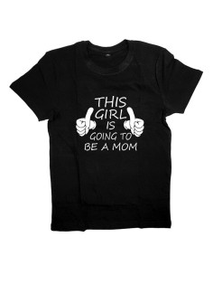 Женская футболка с прикольным принтом "This girl is going to be a mom"
