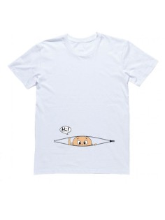 Женская футболка с прикольным принтом "Hi"