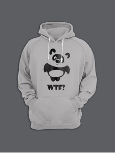 Прикольная толстовка с капюшоном - худи с принтом "WTF Vinney"