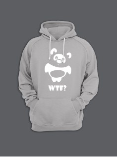 Прикольная толстовка с капюшоном - худи с принтом "WTF Vinney"