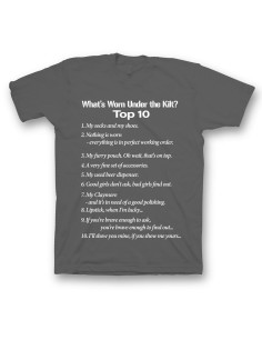 Мужская футболка с прикольным принтом "What is worn under the kilt"