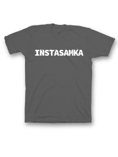 Женская футболка с прикольным принтом "Instasamka"
