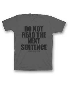 Футболка с прикольной надписью «Do not read»/Оригинальная, модная мужская с принтом.
